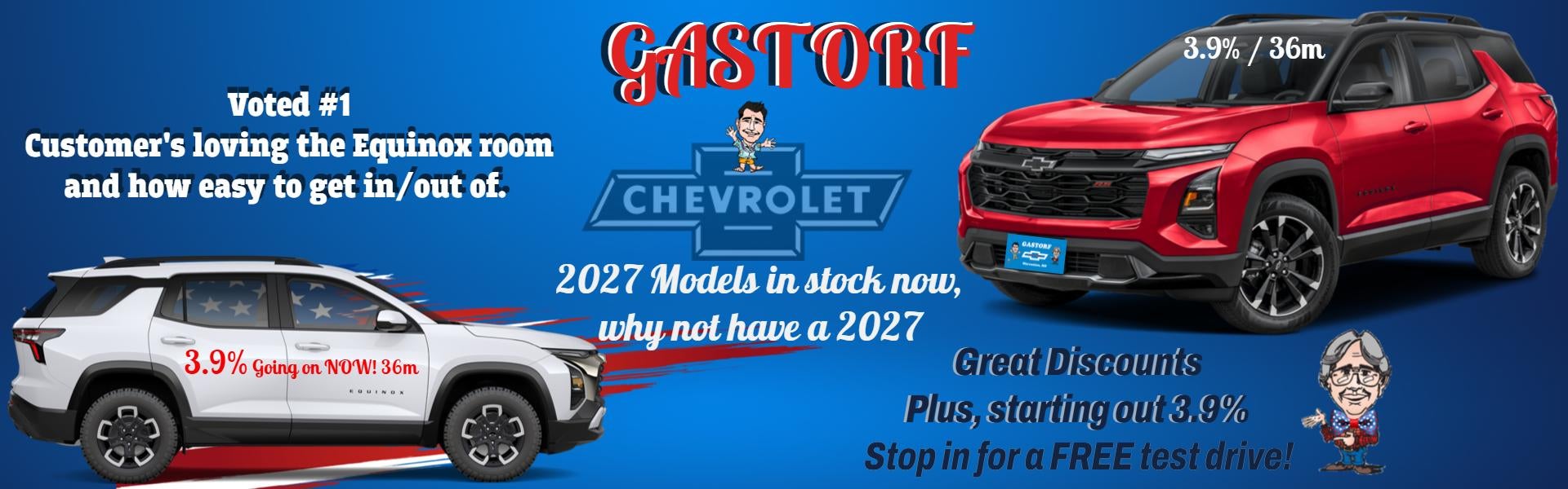 2027 Chevy Equinox. 0.0 APR for 36 Months For well-qualifie
