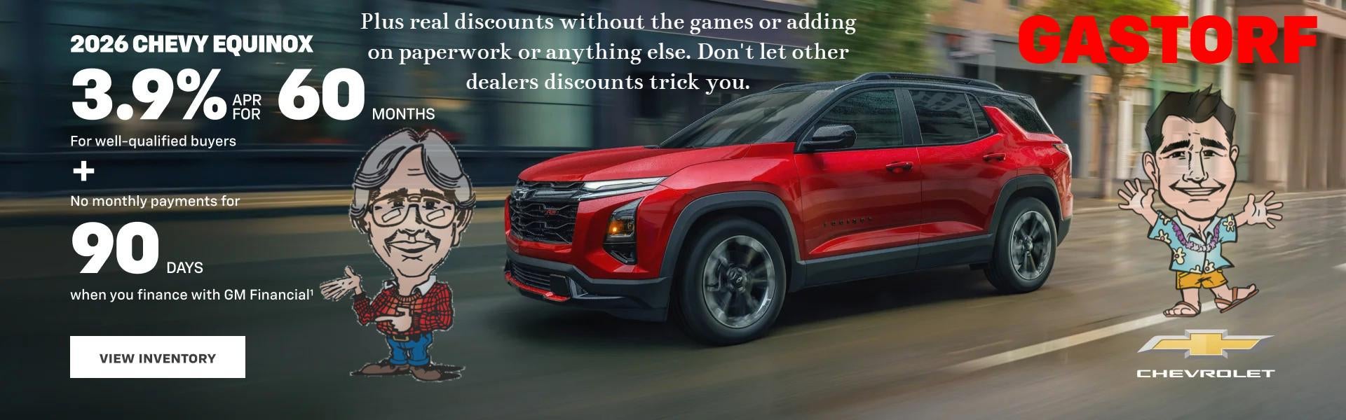 2026 Chevy Equinox. 3.9% APR for 60 Months For well-qualifie