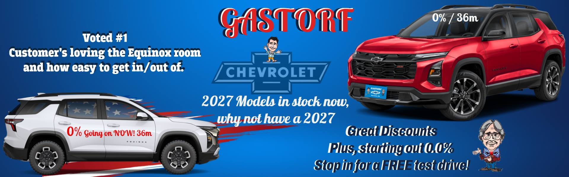 2027 Chevy Equinox. 0.0 APR for 36 Months For well-qualifie