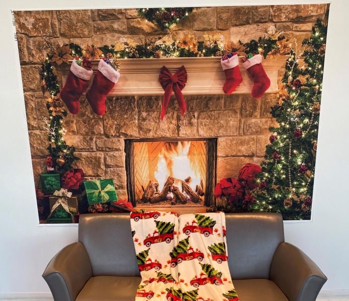 fireplace couch